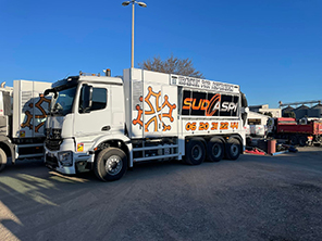 Levage et grutage en Alsace, camion à bras de levage, location camion grue  32 metres alsace